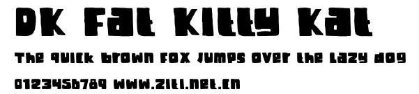 DK Fat Kitty Kat.otf字體轉換器圖片