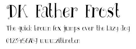 DK Father Frost.otf字體轉換器圖片