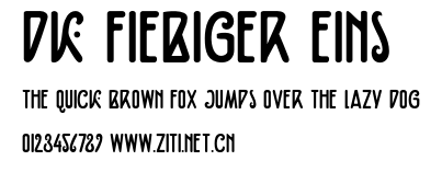 DK Fiebiger Eins.otf字體轉換器圖片