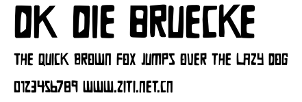 DK Die Bruecke.otf字體轉換器圖片