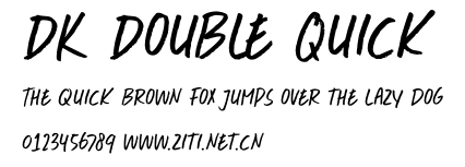 DK Double Quick.otf字體轉換器圖片