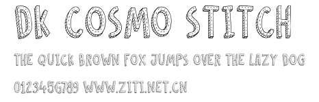 DK Cosmo Stitch.otf字體轉換器圖片