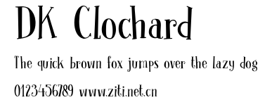 DK Clochard.otf字體轉換器圖片