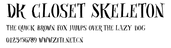 DK Closet Skeleton.otf字體轉換器圖片