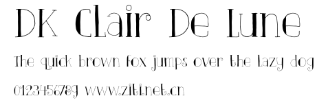 DK Clair De Lune.otf字體轉換器圖片
