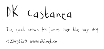 DK Castanea.otf字體轉換器圖片