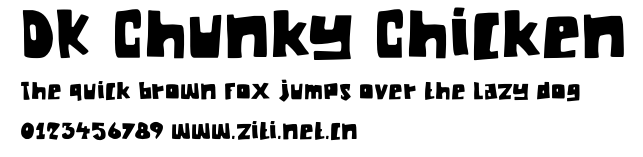DK Chunky Chicken.otf字體轉換器圖片