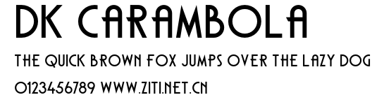 DK Carambola.otf字體轉換器圖片