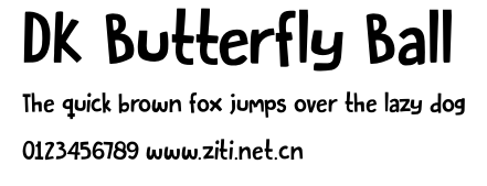 DK Butterfly Ball.otf字體轉換器圖片