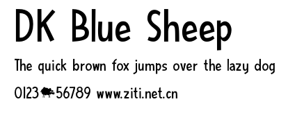 DK Blue Sheep.otf字體轉換器圖片