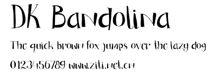 DK Bandolina.otf字體轉換器圖片