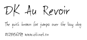 DK Au Revoir.otf字體轉換器圖片