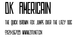 DK Americain.otf字體轉換器圖片