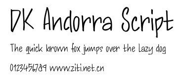 DK Andorra Script.otf字體轉換器圖片