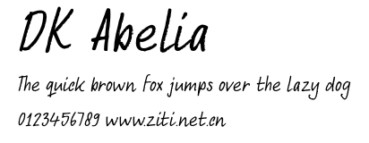 DK Abelia.otf字體轉換器圖片