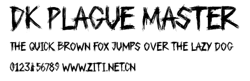DK Plague Master.ttf字體轉換器圖片