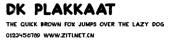 DK Plakkaat.ttf字體轉換器圖片