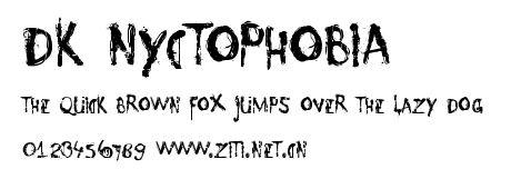 DK Nyctophobia.ttf字體轉換器圖片