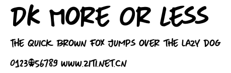 DK More Or Less.otf字體轉換器圖片