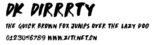 DK Dirrrty.ttf字體轉換器圖片