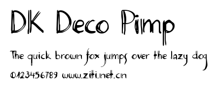 DK Deco Pimp.ttf字體轉換器圖片