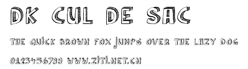DK Cul De Sac.ttf字體轉換器圖片