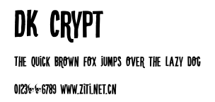 DK Crypt.otf字體轉換器圖片