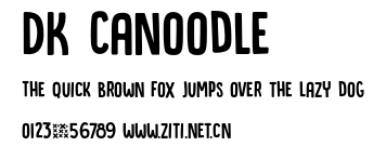 DK Canoodle.otf字體轉換器圖片