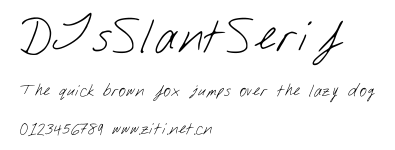 DJsSlantSerif.ttf字體轉換器圖片