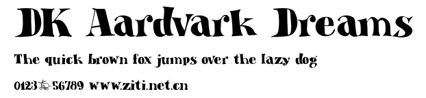 DK Aardvark Dreams.otf字體轉換器圖片