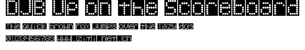 DJB Up on the Scoreboard.ttf字體轉換器圖片