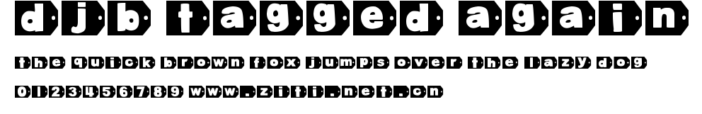 DJB Tagged Again.ttf字體轉換器圖片