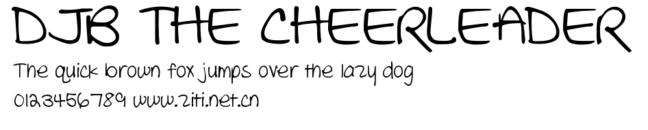 DJB THE CHEERLEADER.ttf字體轉換器圖片