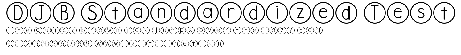 DJB Standardized Test.ttf字體轉換器圖片