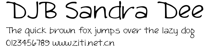 DJB Sandra Dee.ttf字體轉換器圖片