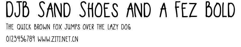 DJB Sand Shoes and a Fez Bold.ttf字體轉換器圖片