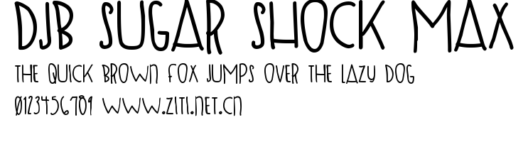 DJB SUGAR SHOCK MAX.ttf字體轉換器圖片