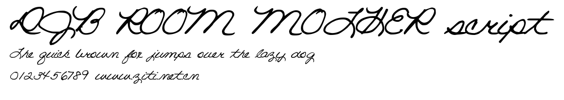 DJB ROOM MOTHER script.ttf字體轉換器圖片