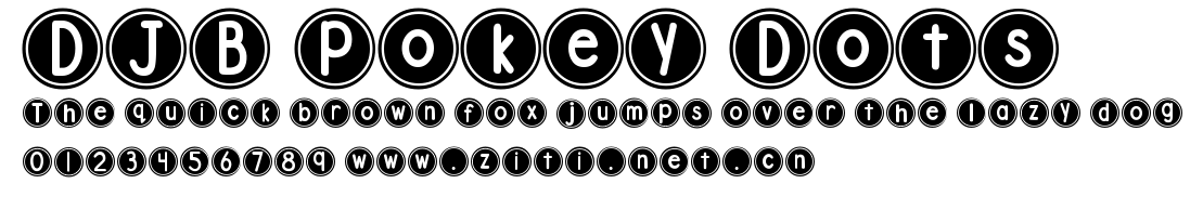 DJB Pokey Dots.ttf字體轉換器圖片