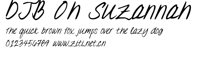 DJB Oh Suzannah.ttf字體轉換器圖片