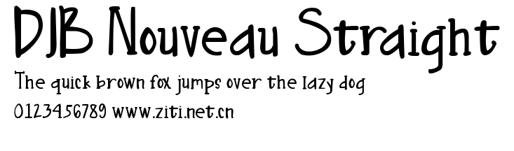 DJB Nouveau Straight.ttf字體轉換器圖片