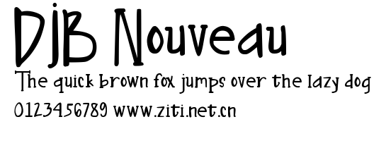 DJB Nouveau.ttf字體轉換器圖片
