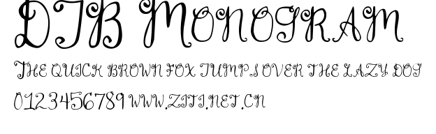 DJB Monogram.ttf字體轉換器圖片