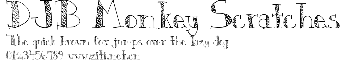 DJB Monkey Scratches.ttf字體轉換器圖片