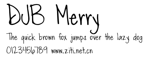 DJB Merry.ttf字體轉換器圖片