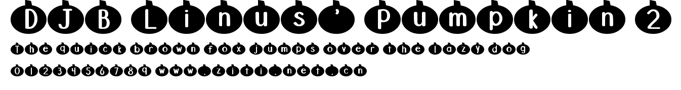 DJB Linus' Pumpkin 2.ttf字體轉換器圖片
