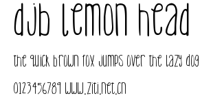 DJB Lemon Head.ttf字體轉換器圖片