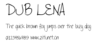 DJB LENA.ttf字體轉換器圖片