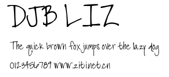 DJB LIZ.ttf字體轉換器圖片