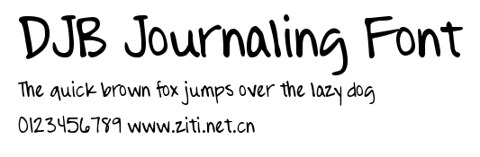 DJB Journaling Font.otf字體轉換器圖片